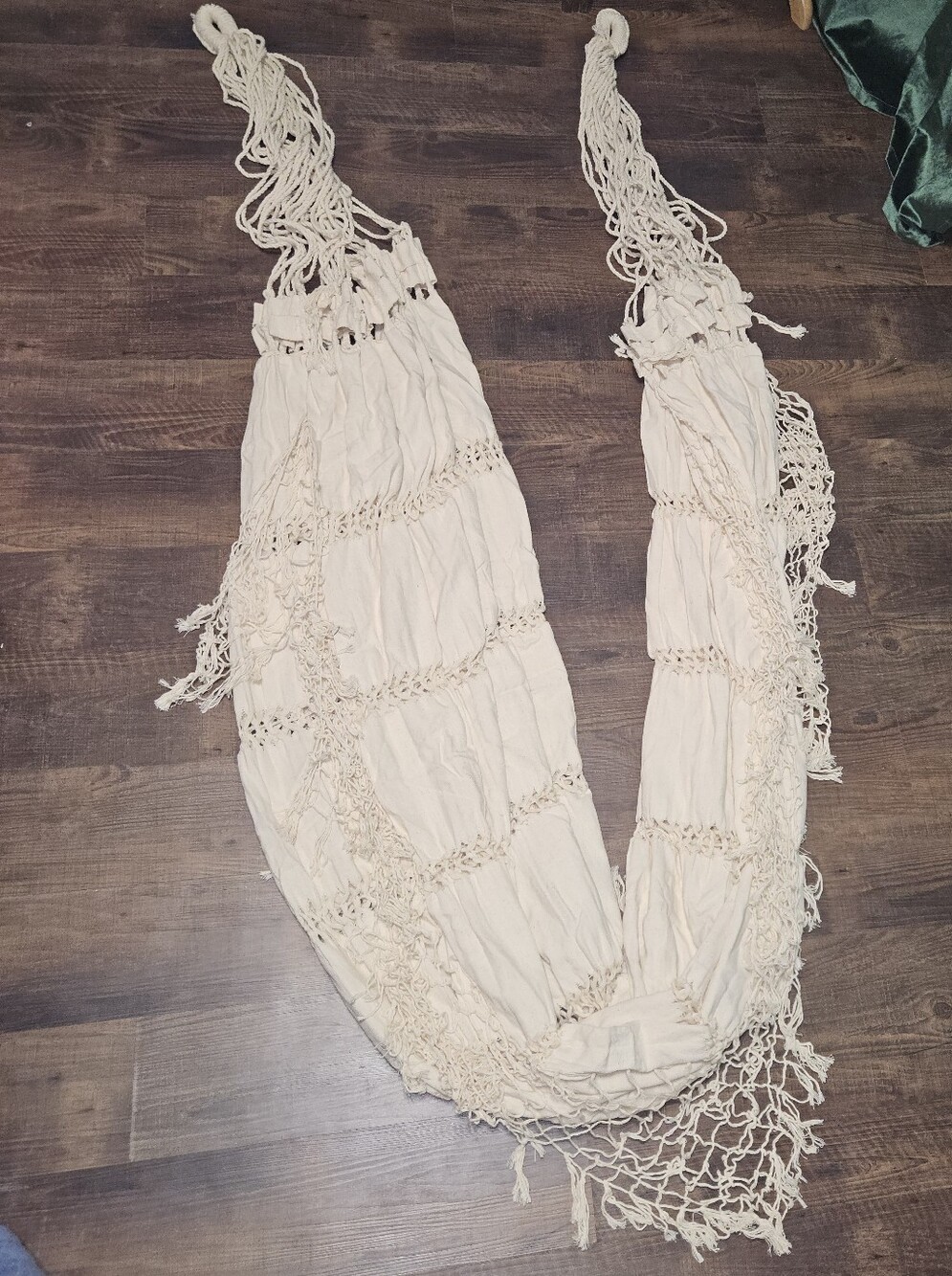 Boho Macrame Fringe Hammock